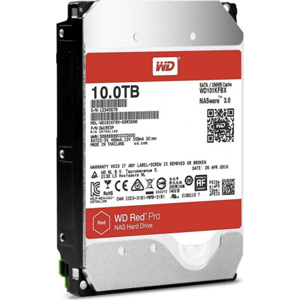 WD HDD3.5 10TB SATA WD102KFBX RED PRO