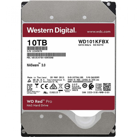 WD HDD3.5 10TB SATA WD102KFBX RED PRO